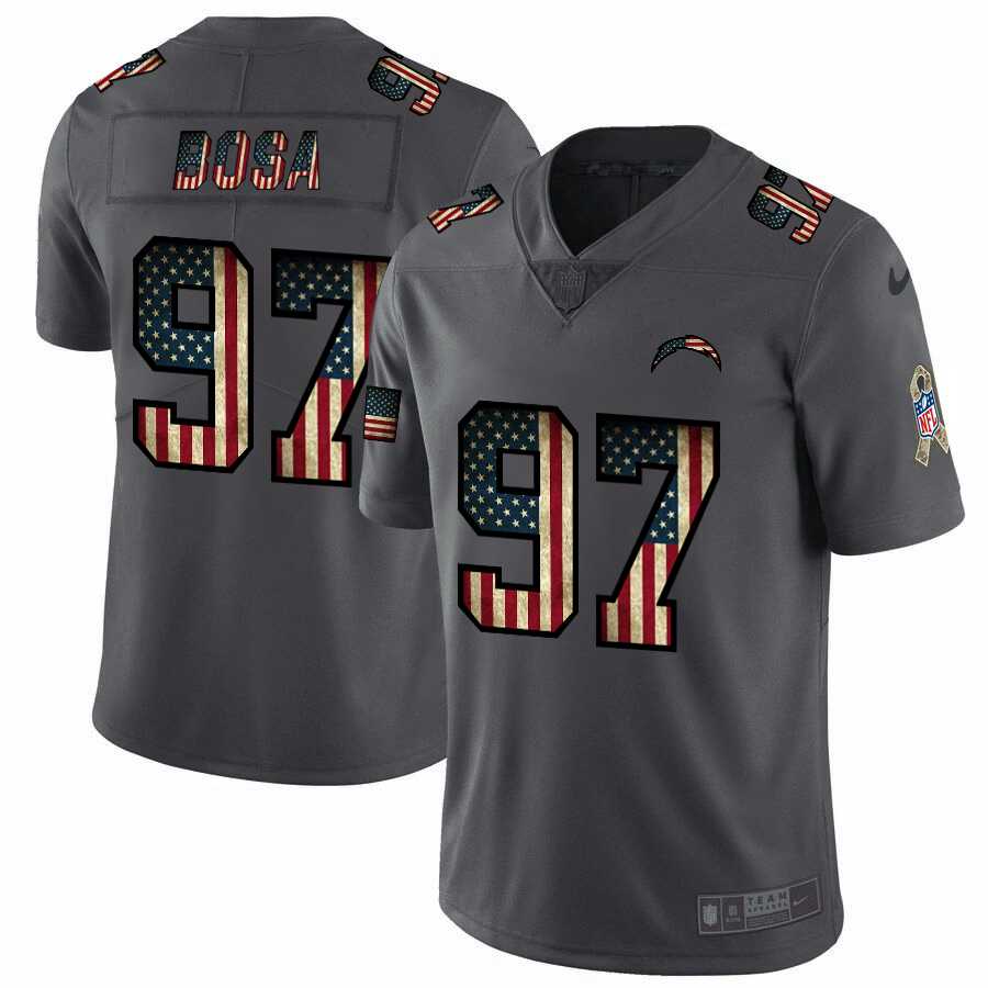 Nike Chargers 97 Joey Bosa 2019 Salute To Service USA Flag Fashion Limited Jersey Dyin,We sell and wholesale Nike Chargers 97 Joey Bosa 2019 Salute To Service USA Flag Fashion Limited Jersey Dyin on line form chian!